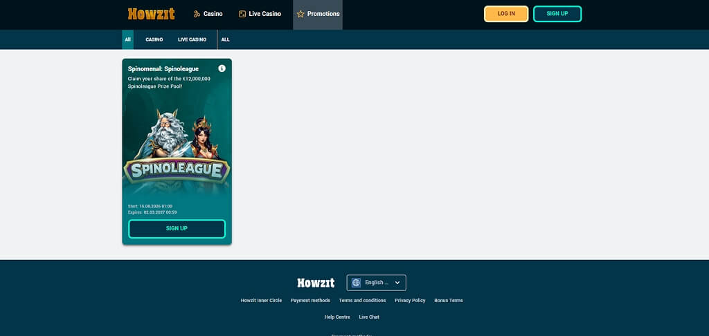 Howzit Casino Promotions UK